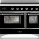 ILVE MDI106NE3/BK inductie fornuis - 100 cm breed - glanzend zwart