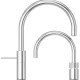 Quooker COMBI Nordic Round Twintaps RVS - kokend water kraan