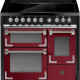 Steel Oxford inductiefornuis bordeaux rood – stijlvol en krachtig koken