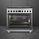 SMEG B91GMXNLK2 gasfornuis met energieklasse A en geventileerde oven