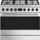 SMEG B91GMXNLK2 gasfornuis in roestvrij staal, 90 cm breed
