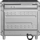 Achterzijde van de Smeg C92IMMB2 inductie fornuis met 2 ovens - mat zwart
