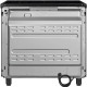 De achterzijde van de Smeg C9IMN2 met onderin weergegeven de locatie van het perilex snoer (apart bij te bestellen)