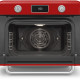 Smeg COF01RDEU vrijstaande combi-stoomoven - rood