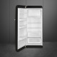 Smeg FAB28LBL6 retro jaren 50 koelkast - zwart - linksdraaiend