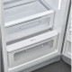 Smeg FAB28RSV6 retro jaren 50 koelkast - zilver - rechtsdraaiend