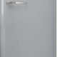 Smeg FAB28RSV6 retro jaren 50 koelkast - zilver - rechtsdraaiend