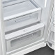 Smeg FAB28RWH6 retro jaren 50 koelkast - wit - rechtsdraaiend