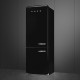 Smeg FAB38LBL6 retro jaren 50 koelkast - zwart - linksdraaiend