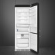 Smeg FAB38RBL6 retro jaren 50 koelkast - zwart - rechtsdraaiend