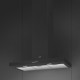 Smeg KBT900AE wand afzuigkap - antraciet - plat blok model