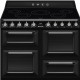 Smeg TR4110IBL2 inductie fornuis - 110 cm breed - zwart