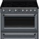 Smeg TR90IGR inductie fornuis - leigrijs