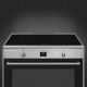 De oven kan worden bediend met de twee knoppen ondersteund met het display in het midden van de CG90CIXT