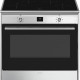 De Smeg CG90CIXT is een 90 centimeter breed inductie fornuis