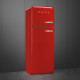 Smeg FAB30LRD5 linksdraaiende retro koelkast - rood