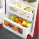 Smeg FAB30LRD5 retro jaren 50 koelkast - rood - linksdraaiend