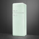 Smeg FAB30RPG5 rechtsdraaiende retro koelkast - water groen