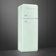 Smeg FAB30RPG5 rechtsdraaiende retro koelkast - water groen