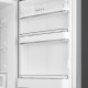 Smeg FAB30RSV5 rechtsdraaiende retro koelkast - zilver metallic