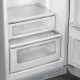 Smeg FAB30RSV5 rechtsdraaiende retro koelkast - zilver metallic