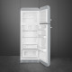 Smeg FAB30RSV5 rechtsdraaiende retro koelkast - zilver metallic