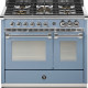 Steel A10FF-4M Ascot gas fornuis uitgevoerd in de kleur Celeste