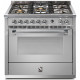 Steel A9F-4M Ascot gasfornuis - 90 cm breed - met 6 kW mega wok