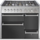 Steel GQ10SFF-D-4M fornuis met combi-stoomoven - Genesi - 100 cm. breed