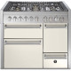 Steel GQ10SFF-D-4M fornuis met combi-stoomoven - Genesi - 100 cm. breed