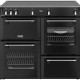 STOVES Richmond 100 EI TCH zwart fornuis - 100 cm breed met 5 inductiezones en 4 ovens