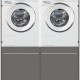 Wasmachinekast TWO PAIR wasmachine / droger kast - metallic black