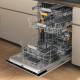 Whirlpool W8I HP42 L inbouw vaatwasser met besteklade