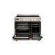 Boretti CFBI902IX2 fornuis met energieklasse A grote oven en energieklasse B kleine oven