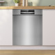 Bosch SMU6ECS12E onderbouw geborsteld staal vaatwasser