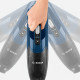 Bosch BCHF216S blauwe 2-in-1 steel-/kruimelzuiger / stofzuiger
