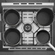 Smeg C7GMXNLK9 fornuis roestvrijstaal - 70 cm. breed