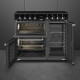 Smeg CX93IMBL inductie fornuis met 3 ovens - zwart - 90 cm. breed