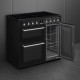 Smeg CX93IMBL inductie fornuis met 3 ovens - zwart - 90 cm. breed