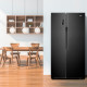 Etna AKV578ZWA side-by-side koelkast - blacksteel 
