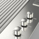 Fulgor milano FOBQ 803 G X inbouw gas barbecue - rvs