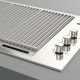 Fulgor milano FOBQ 803 G X inbouw gas barbecue - rvs