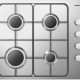 Inventum IKG6011RVS inbouw gas kookplaat