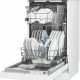 Het interieur van de Inventum VVW4523AW vaatwasser