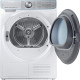 De Samsung DV90N8289AW droger warmtepomp inbouw heeft een grote vulopening