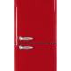 Schneider SCB300VR retro jaren 50 koelkast - rood