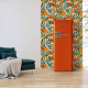 Schneider SCDD208VFLO retro jaren 50 koelkast - oranje