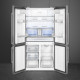 De Smeg FQ60X2PEAI heeft een zeer grote inhoud en een uitwisselbaar compartiment linksonder
