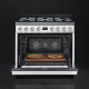 Smeg CPF9GMWHNLK gasfornuis binnenkant oven