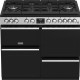 Het Stoves Precision DX S1000DF GTG EU SS rvs fornuis heeft zes branders